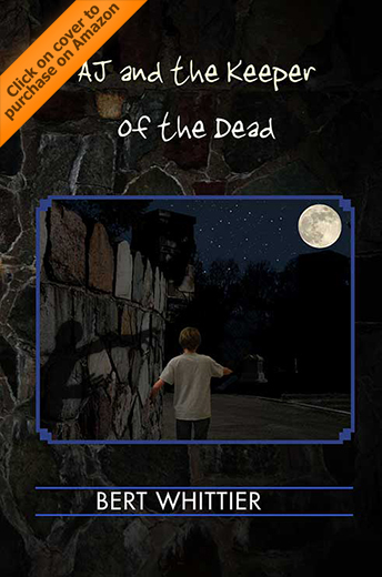 The book cover for AJ and the Keeper of the Dead